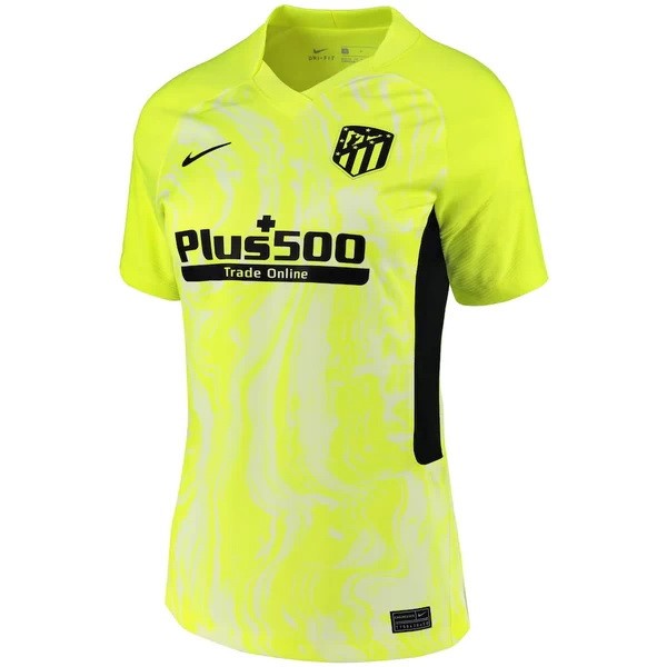 Camiseta Atletico Madrid Tercera Equipación Mujer 2020-2021 Verde Fluorescente